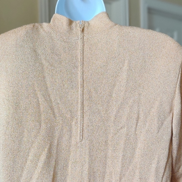 St. John Cream Color High Neck Pullover Sweater - Picture 6 of 6